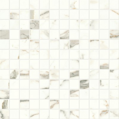 Mosaic Atlas Concorde Marvel Shine Calacatta Prestigio Lapp 30X30 - A424
