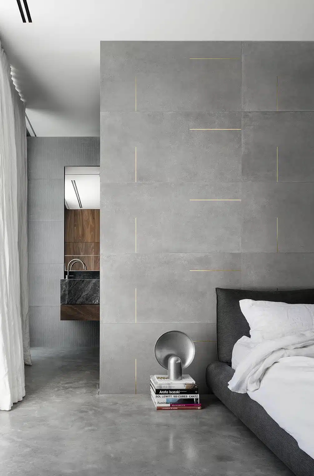 Bardelli Lines 1B Grigio Listello Ottone 60x60 - L1B060O