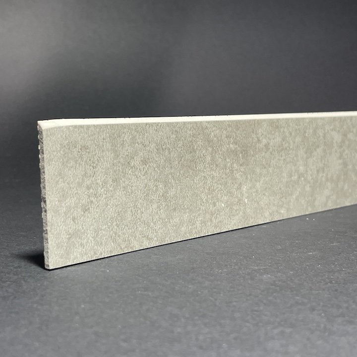 Skirting Board In Oxide Gray Porcelain H.6cm X L.100cm