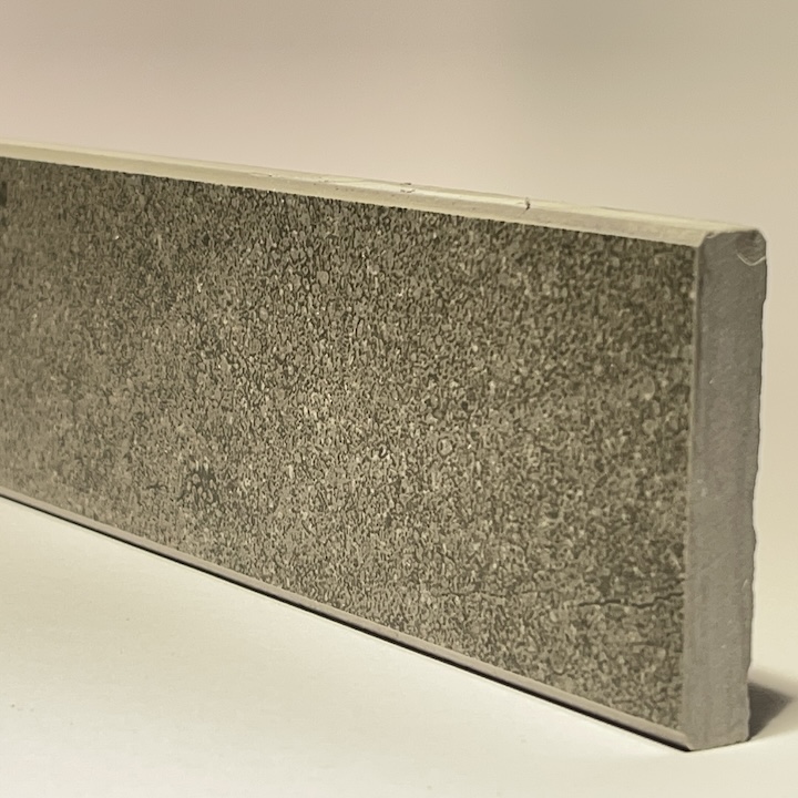 Skirting Board In Lapped Anthracite Porcelain H.5.5cm X L.59.5cm