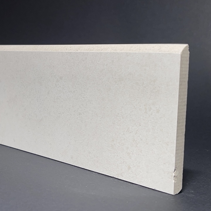 Skirting Board In Polished White/Ivory Porcelain H.9.5cm X L.59.5cm