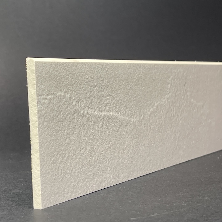 Skirting Board In White Materica Porcelain H.8cm X L.39.5cm