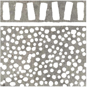 Abk Poetry Stone Fringe Grey Rt 60x60 - PF60011100