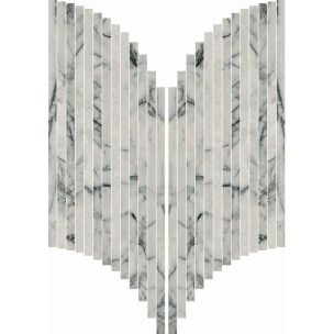 Mosaic Abk Sensi Signoria Ventaglio Lilac Grey Lpp 28X60 - PF60009147