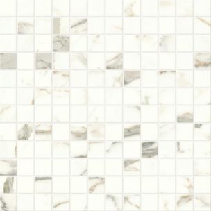 Mosaic Atlas Concorde Marvel Shine Calacatta Prestigio Lapp 30X30 - A424