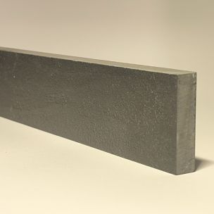 Black Materica Porcelain Skirting Board H.4.3cm X L.89.5cm