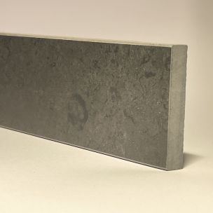 Nat Black Marble Porcelain Skirting Board H.7cm X L.59.5cm
