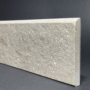 Cendre Flamme Bushhammered Porcelain Skirting Board H.9.5cm X L.59.5cm