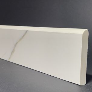 Calacatta Silk Porcelain Skirting Board H.8cm X L.44.5cm