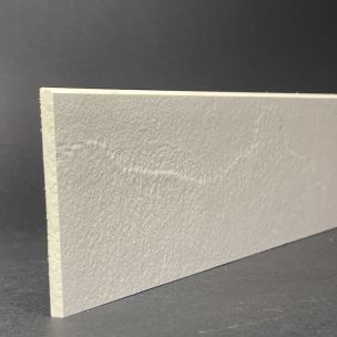 Skirting Board In White Materica Porcelain H.8cm X L.39.5cm