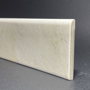 White/Beige Porcelain Skirting Board H.8cm X L.33.5cm