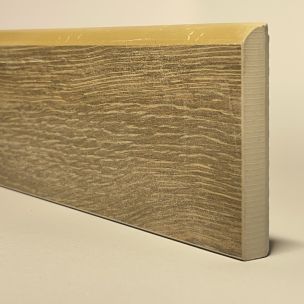 Walnut Wood Porcelain Skirting Board H.8cm X L.119.5cm
