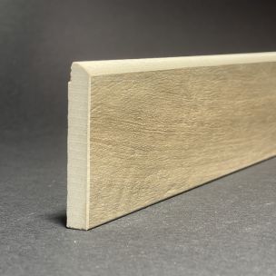 Walnut Wood Porcelain Skirting Board H.6cm X L.119.5cm