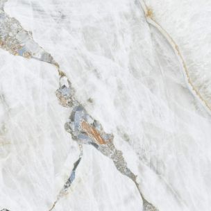 Polished White Precious Marble Effect Porcelain Tile 60X120 - EBRP193