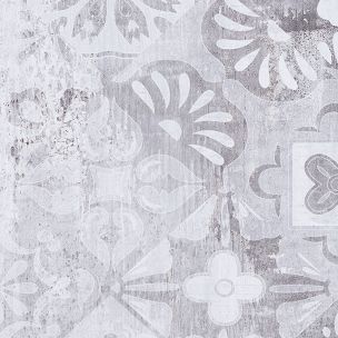 Semi-gloss Gray Decorated Porcelain Stoneware Cladding 20x50 - EHGD1692