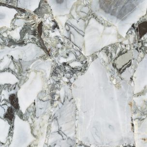 Marble Effect Porcelain Tile Ocean White Matt 120X120 - EWHB757