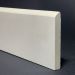 Skirting Board In Polished White Lasa Porcelain H.9.5cm X L.88cm