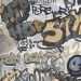 Gray Graffiti Decorated Porcelain Stoneware Cladding Rt 60x120 - EGGY1707