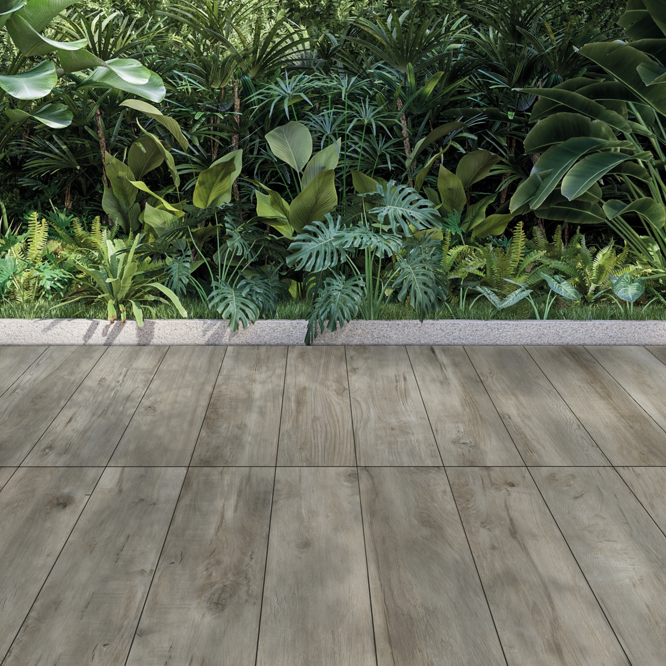 Gray Non-Slip Modern Wood Effect Porcelain Tiles 20X120 - EAGO1371