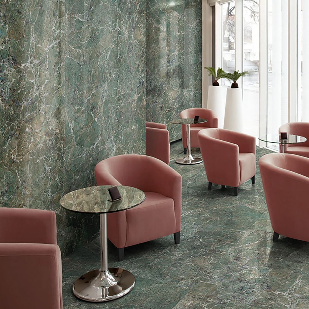 Polished Green Amazonite Marble Effect Porcelain Tile 60X120 - EAME099