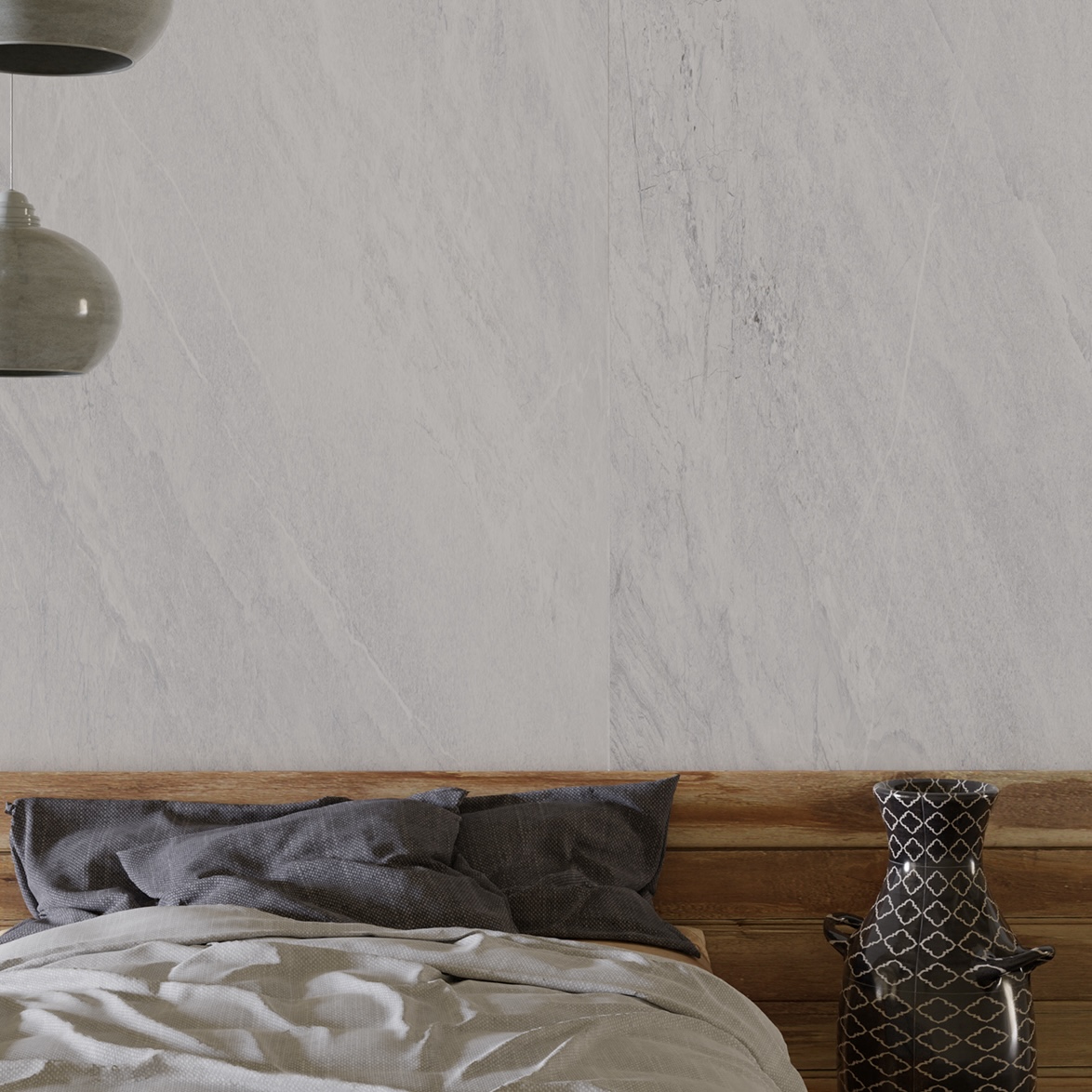 Jerusalem Stone Effect Porcelain Tile Matt White 60X120 - EAWE211