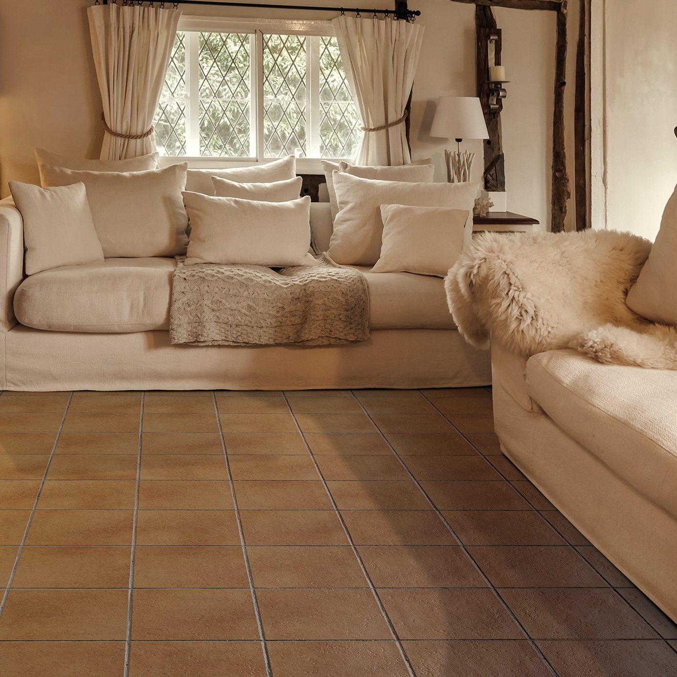 Natural Antique Terracotta Effect Porcelain Tile 15X30 - ECER1475