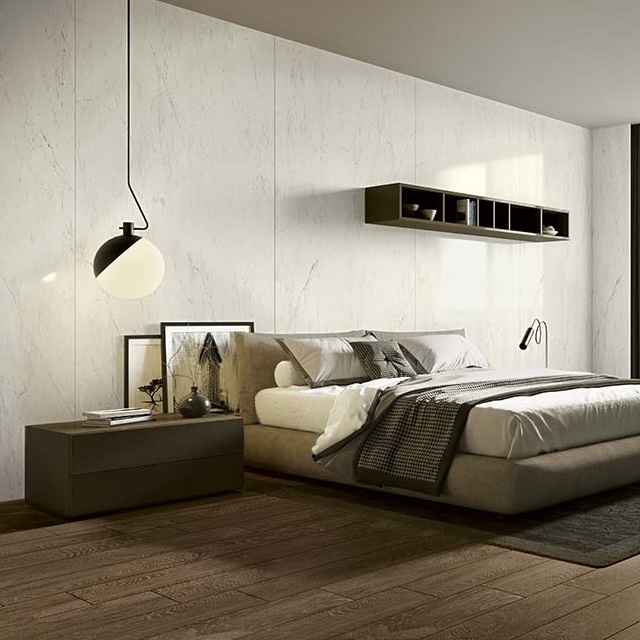 Polished Carrara Marble Effect Porcelain Tile 120X120 - ECGA800