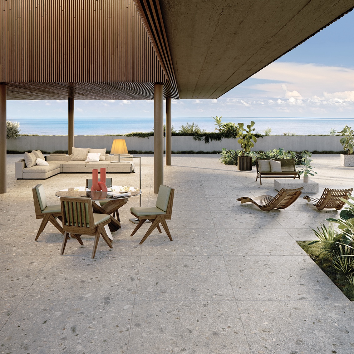 Ceppo Di Gre' Matt Light Gray Stone Effect Porcelain Tile 60X120 - ECGM233