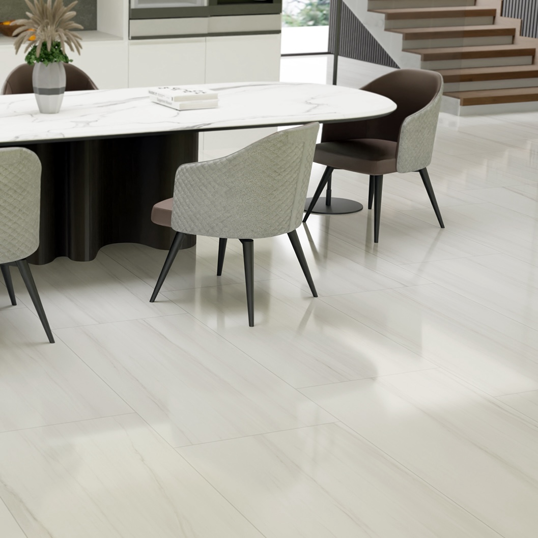 Polished Dolomite Marble Effect Porcelain Tile 30X60 - EDOE821