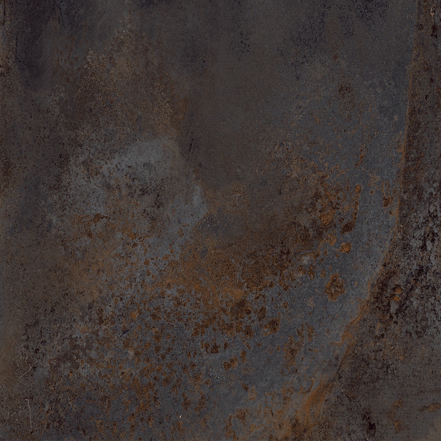 Porcelain Tiles Oxidized Metal Effect Black 20mm R11 80X80 - EFBK437