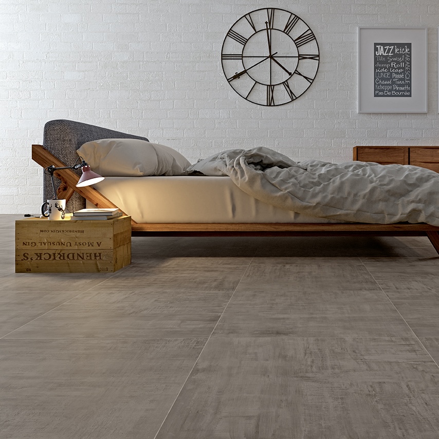 Brown Natural Cement Effect Porcelain Tile 30X60 - EHMA457