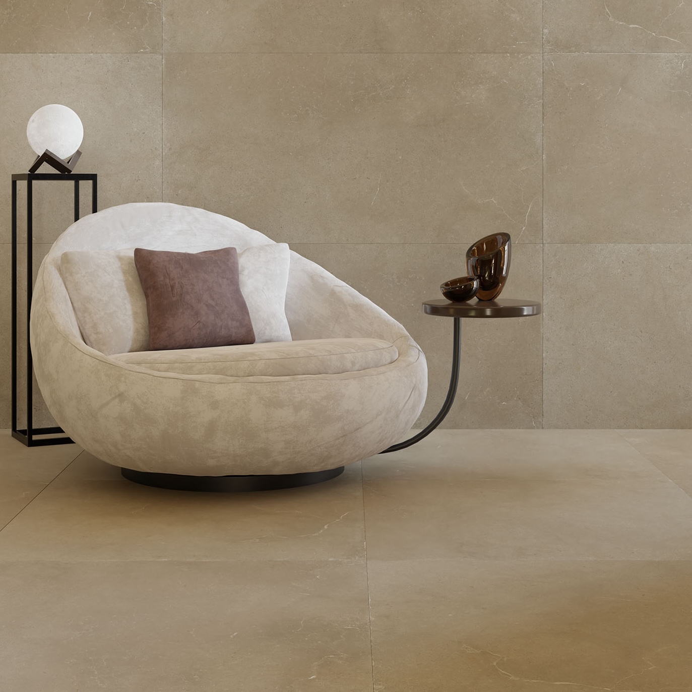 Brown Modern Stone Effect Porcelain Tile 60X120 - EHSR1067