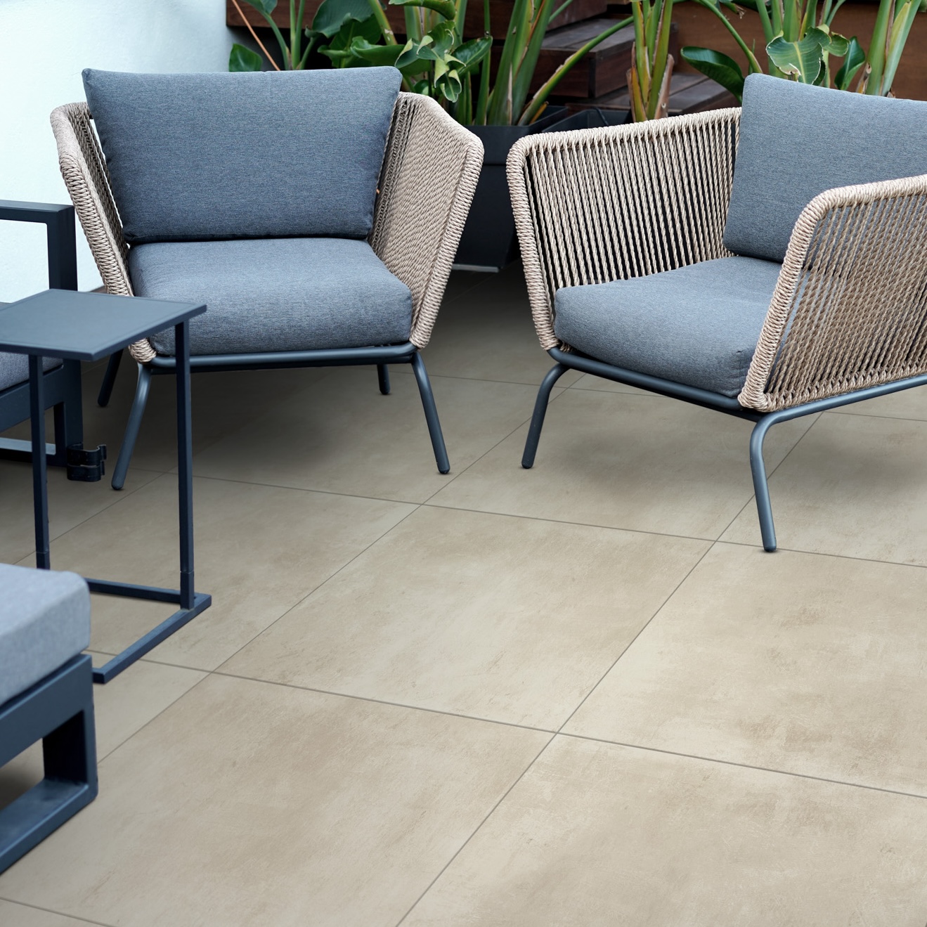 Non-Slip Ivory Resin Effect Porcelain Tiles 60X120 - ELCM065