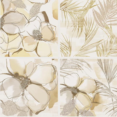Elios Clay Flower Mustard 10X10 - 00G1D06