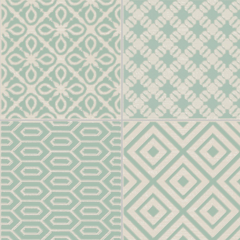 Elios Clay Pattern Aqua 10X10 - 00G1D50
