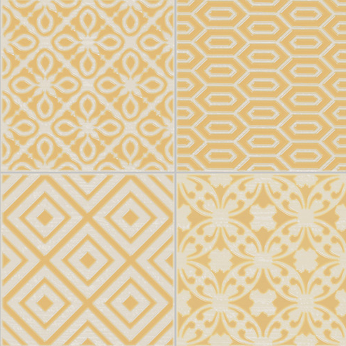 Elios Clay Pattern Mustard 10X10 - 00G1D20
