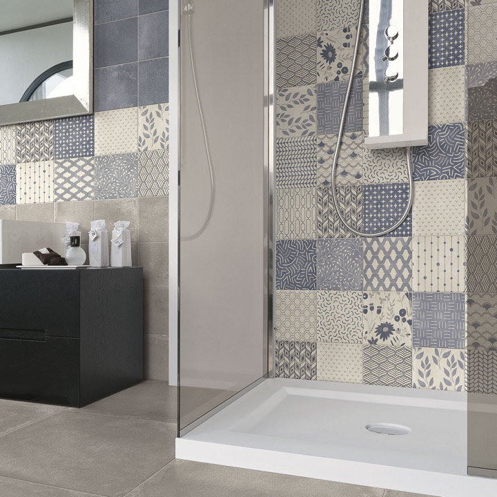 Elios D_Esign Evo Decoro Evo Ciano Mix 20X20 - 079D570