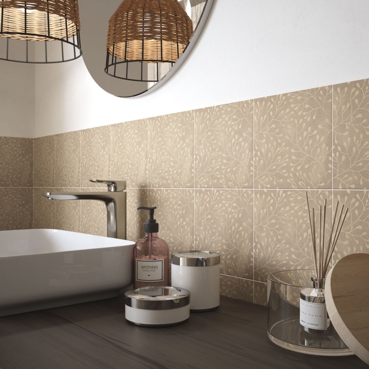 Elios D_Esign Evo Decoro Evo Senape Sogg.A 20X20 - 079D54A