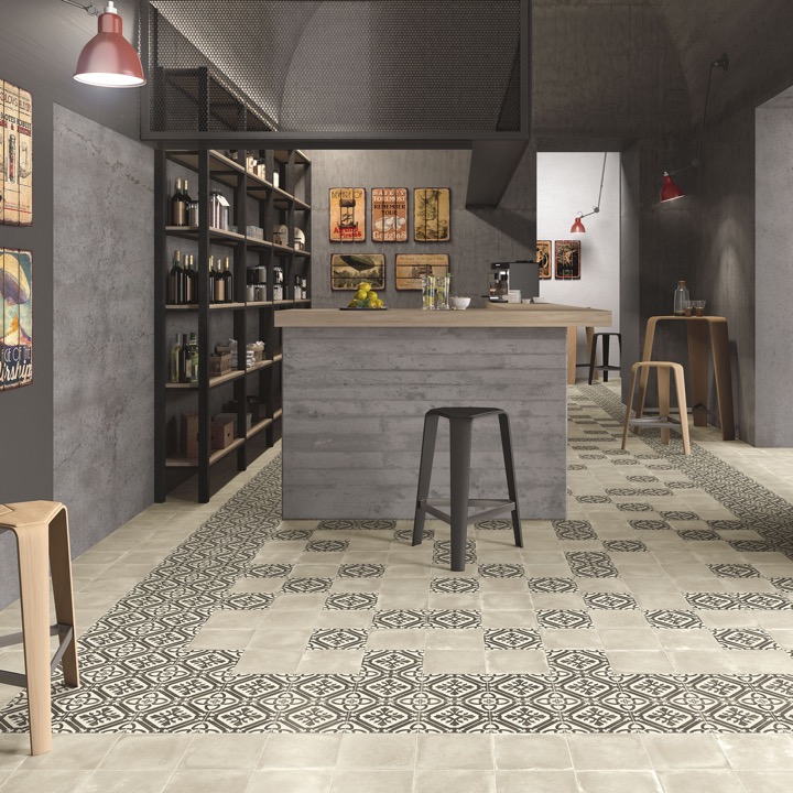 Elios D_Esign Evo Decoro Palazzo Ducale B&W Sogg.B 20X20 - 079D60B