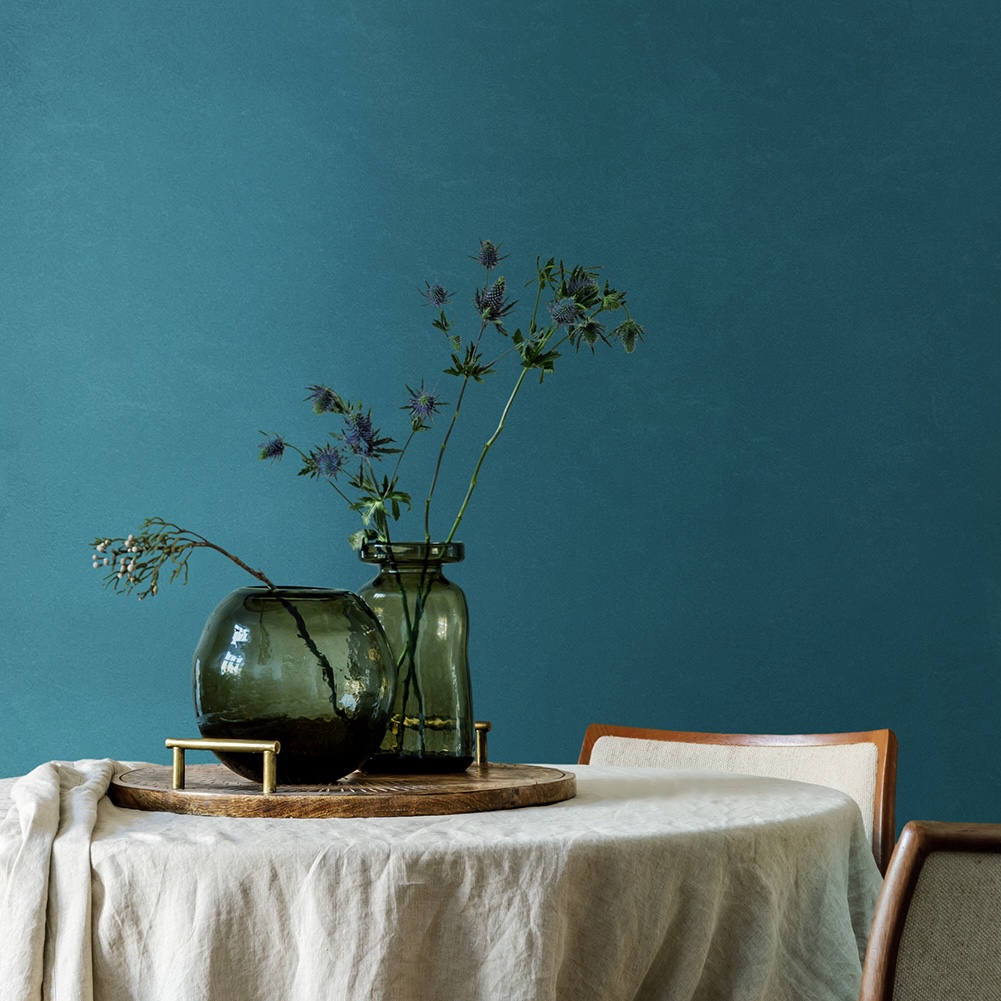 Blue Colored Concrete Effect Porcelain Tile 60X60 - EMHE609