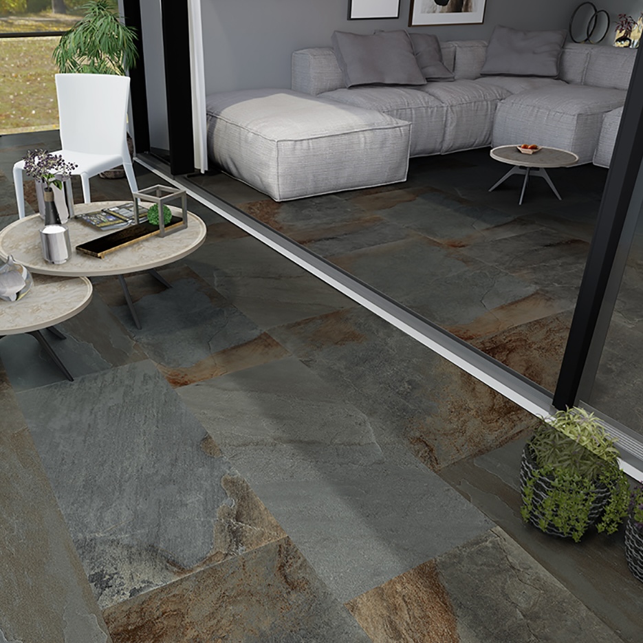 Stone Effect Porcelain Tile Slate Blue 60X120 - EPEA1144