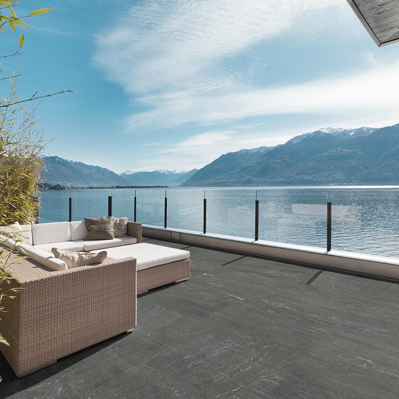 Elegant Stone Effect Porcelain Tile Dark Gray 20mm R11 60X120 - EPVG1176