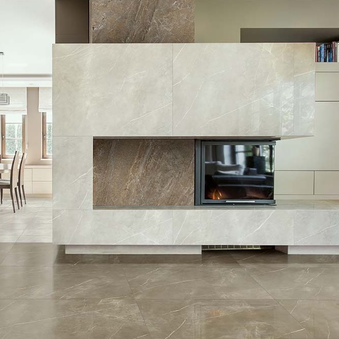 Polished White Royal Marble Effect Porcelain Tile 60X120 - EPYW164