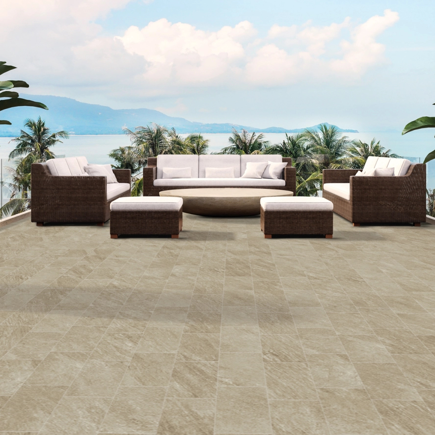 Light Gray Stone Effect Porcelain Tile 60X120 - ERES1184