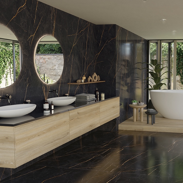 Polished Saint Laurent Marble Effect Porcelain Tile 60X120 - ESAL209