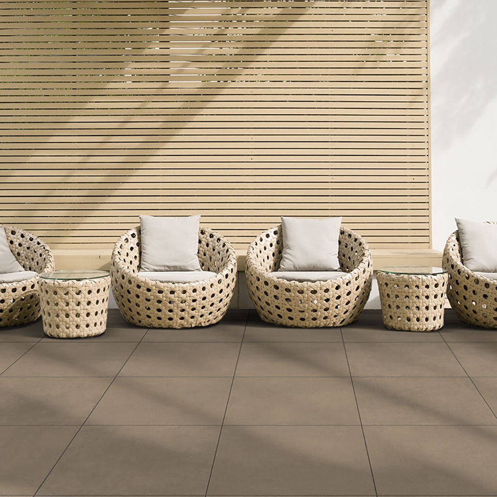 Brown Spatula Resin Effect Porcelain Tile 80X80 - ESCE717