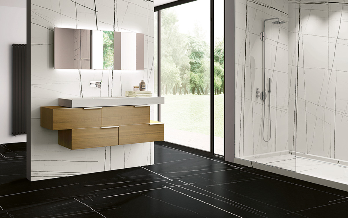 Matt White Modern Marble Effect Porcelain Tile 120X120 - ESNW933