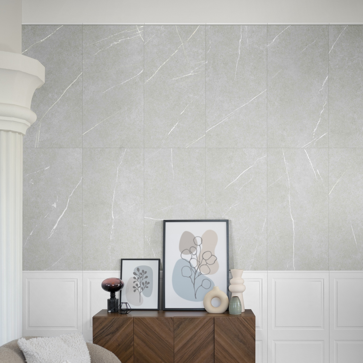 Gardenia Orchidea Boiserie Square White Rt 60x120 - 0017927