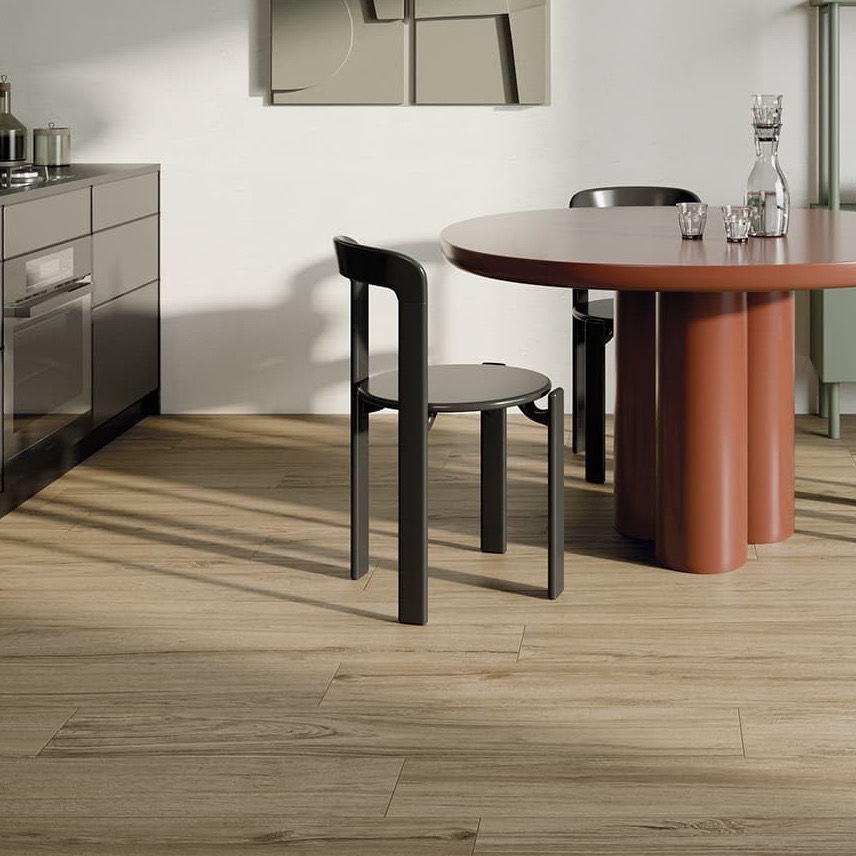 Elm wood-effect porcelain plank 20x120 cm - CS25104